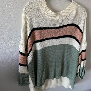 Color block sweater